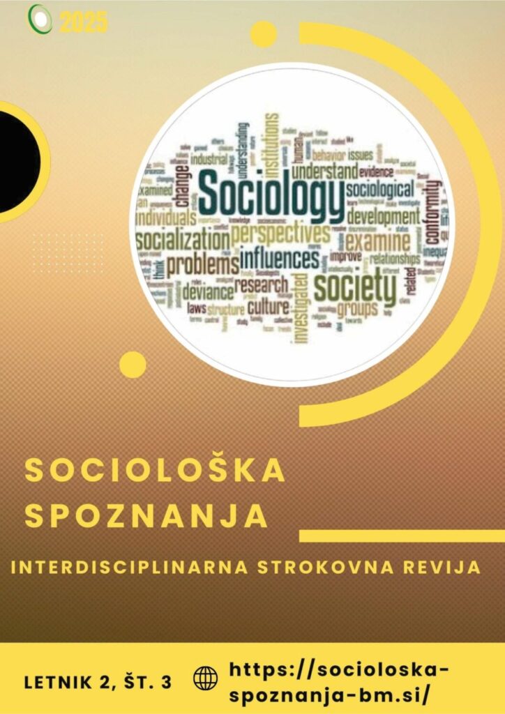 Sociološka spoznanja – letnik 2, št. 3., 2025